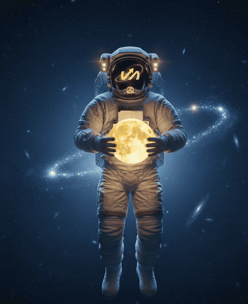 Astronaut representing creative digital marketing by Viral Verse Agency